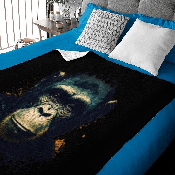 Discover Chimpanzee Monkey Portrait Baby Blankets