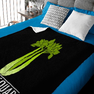 Discover Celery Food Ironic Saying Leeks Vegetable Baby Blankets
