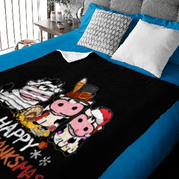 Discover Cattle Cow happy hallothanksmas 99 Baby Blankets
