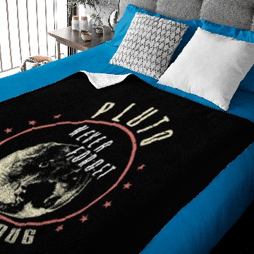 Discover Astronomy Lover Pluto Never Forget Funny Retro Science Space Astronomy Baby Blankets