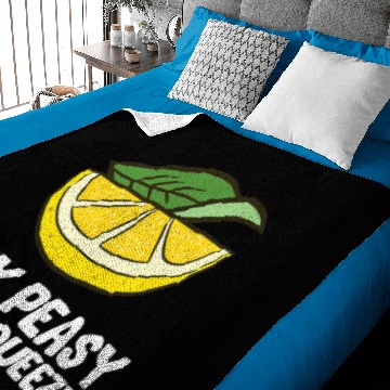 Discover Easy Peasy Lemon Squeezy Summer Lemon Baby Blankets
