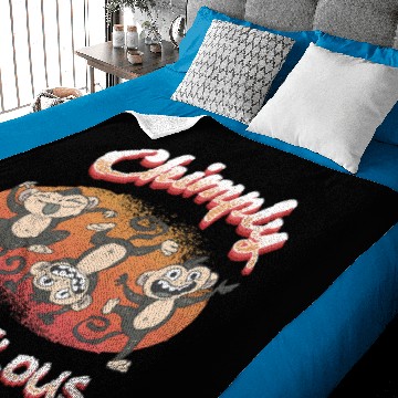 Discover Monkey Ape Zookeeper Primatologist Funny Chimpanzee Baby Blankets