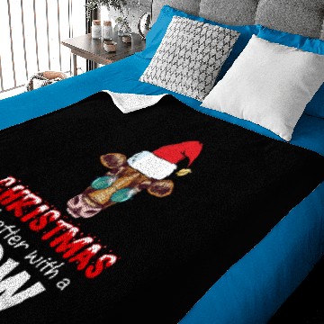 Discover Cattle Cow Christmas Is Better With A Cow Santa snow Baby Blankets