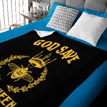 Discover Bee Beekeeping God Save The Queen Bee Environmental Beekeeper49 Beekeeper Baby Blankets