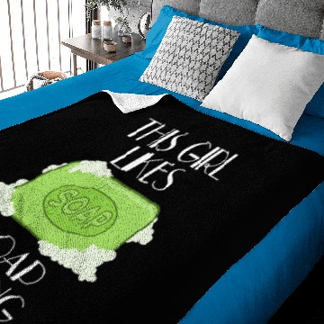 Discover Girl Likes Soap Crafting Creative Hobby Work Baby Blankets