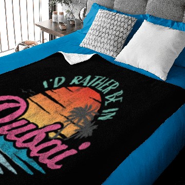 Discover Id rather be in Dubai Baby Blankets