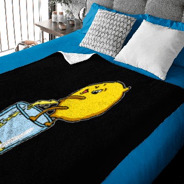 Discover Funny Humor Citrus Lemon Lemonade Making Baby Blankets