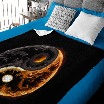Discover Meditation Yin Yang Sun Moon Graphic Baby Blankets