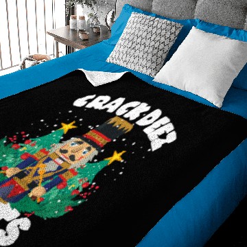 Discover Crack Deez Nuts Nutcracker Funny Christmas Family Baby Blankets