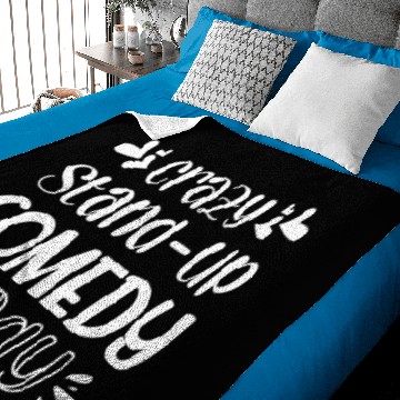 Discover crazys StandUp Comedy Lady Baby Blankets