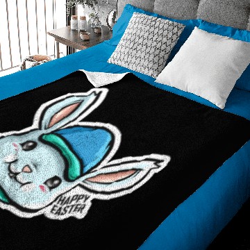 Discover Scout Happy Easter Bunny Boy With Cap For Happy Easter Baby Blankets