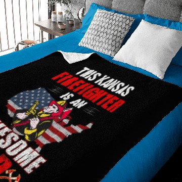 Discover Red Line American Flag Cool Firefighter Plus Size 3 Baby Blankets