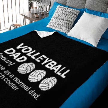 Discover Volleyball Gift Dad Definition Baby Blankets