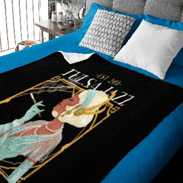 Discover Tulsa Jazz Est 2011 Baby Blankets