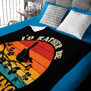 Discover Id Rather Be Birding Bird Watcher Baby Blankets