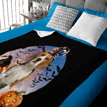 Discover Dog Halloween Beagle Jack O Lantern Pumpkin Moon 69 Baby Blankets