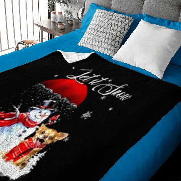 Discover Chihuahuas Let It Snow Chihuahua And Snowman Merry Christmas xmass 485 Chihuahua Dog Baby Blankets