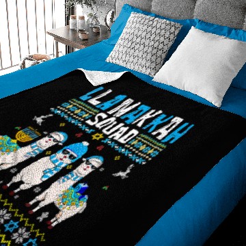 Discover Lama Llama Llamakkah Squad Funny Jewish Hanukkah Ugly Christmas Sweater 120 Baby Blankets