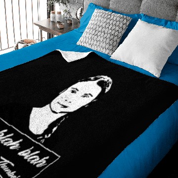 Discover Blah, blah, blah Greta Thunberg Baby Blankets