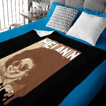 Discover Magic Black Girl Dripping Melanin 5 Baby Blankets