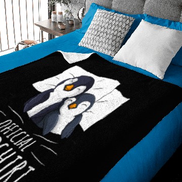 Discover Penguin Sleeping Penguin Lover Napping Official Sleep 65 Penguins Baby Blankets