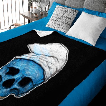 Discover Smurf Skull - Smurf - Baby Blankets