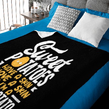 Discover Potato Funny Sweet Potato Vegetable Lover Baby Blankets
