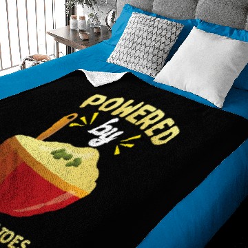 Discover Powered By Mashed Potatoes Potato Lover Thanksgiving Baby Blankets