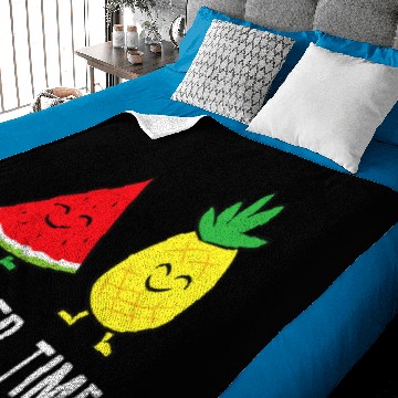 Discover Watermelon pineapples Summer Time Vacation Fruits Watermelon Baby Blankets