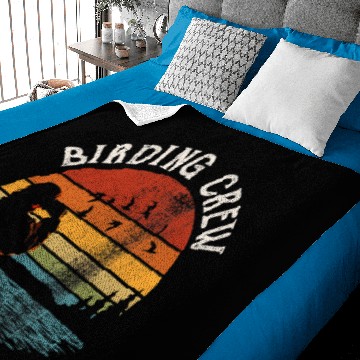 Discover The Birding Crew Birdwatching Gift Baby Blankets