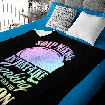 Discover Soap Making Is Just Like Cooking Funny Soap Maker Pun 2 Baby Blankets