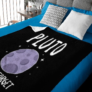 Discover Pluto Never Forget Planet Baby Blankets