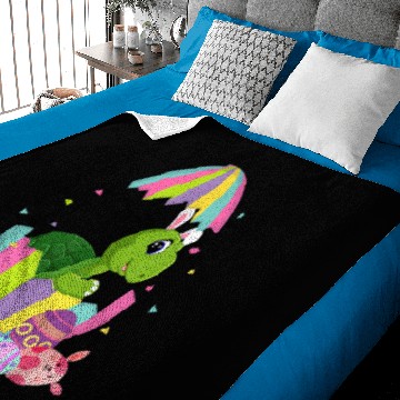 Discover KV9 Turtle Easter Egg Bunny Easter Bunny Baby Blankets