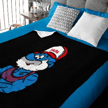 Discover Papa - Smurf - Baby Blankets
