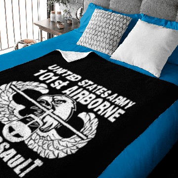 Discover 101st Army Airborne Air Assault eagle Baby Blankets