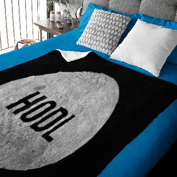 Discover HODL Bitcoin to the Moon meme BTC Baby Blankets