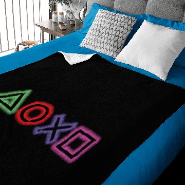 Discover playstation buttons glow Baby Blankets