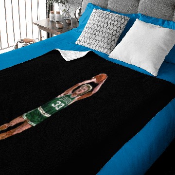 Discover Retro Shot - Larry Bird - Baby Blankets