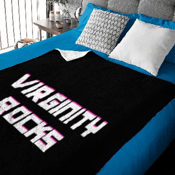 Discover Virginity Rocks Modern Baby Blankets