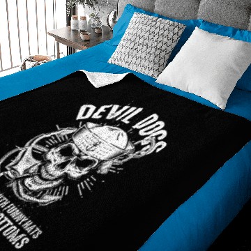 Discover Devil US Navy Corpsman DOC Badass Army Veteran Baby Blankets