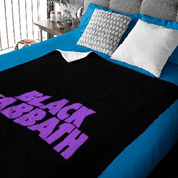 Discover Black Sabbath Purple Logo Baby Blankets
