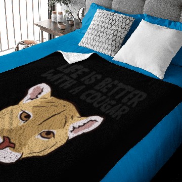 Discover Funny Cougars Lover Life Is Better With Cougar Baby Blankets