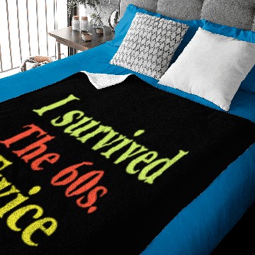 Discover I Survived The 60s Twice Baby Blankets