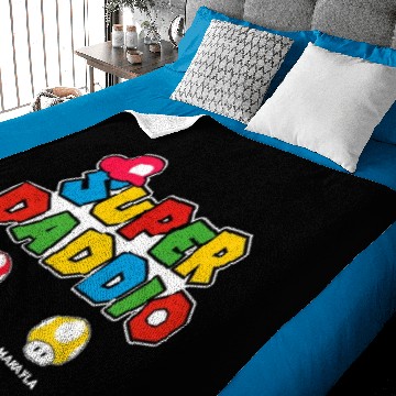 Discover Super Daddio Personalized Baby Blankets, Gift For Dad