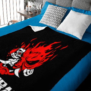 Discover Cyberpunk Cyberpunk Samurai Baby Blankets