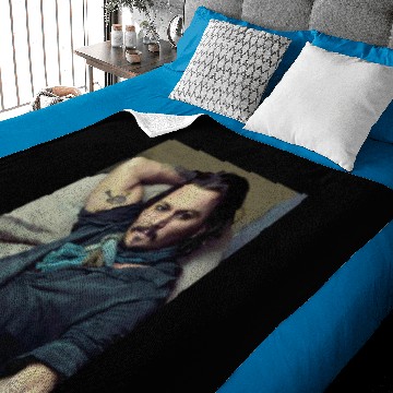 Discover Johnny Depp Classic Zip Baby Blankets