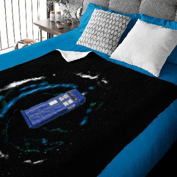 Discover Space and Time and the Universe - Tardis - Baby Blankets