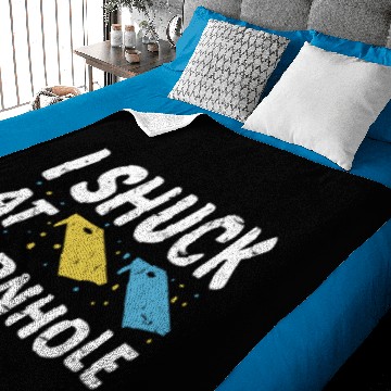 Discover I Shuck At Cornhole Baby Blankets