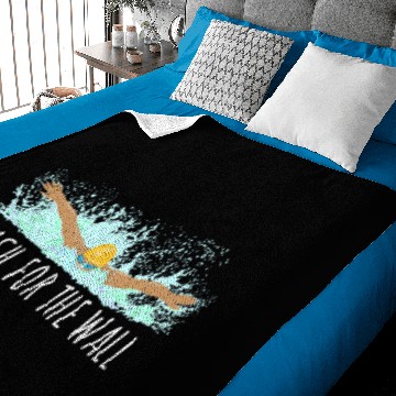 Discover Swimming Quote Saying Baby Blankets