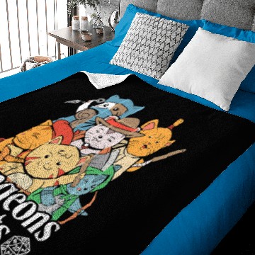 Discover Dungeons And Cats Fantasy Dragons Game Pullover Baby Blankets